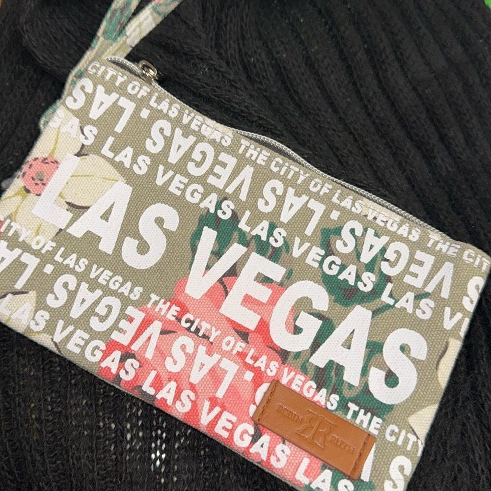Robin Ruth Original Las Vegas Wristlet 100% Cotton Canvas